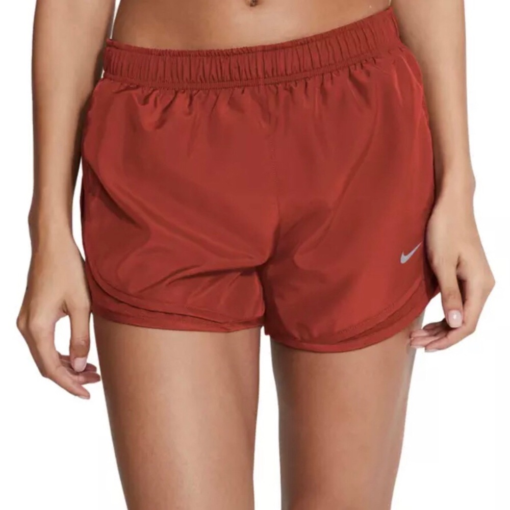 Nike Tempo Dri-FIT Brief-Lined Running Shorts in Terracotta